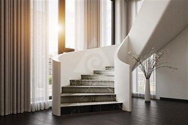 Real Stone Oriental Nero Marquina Marmorna stopnišča